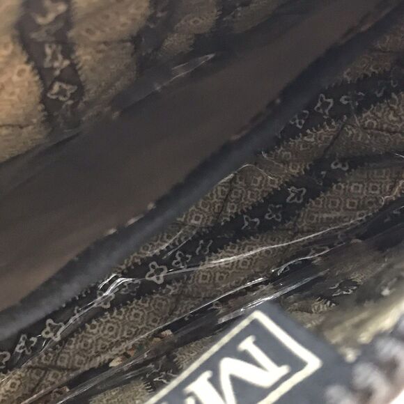 Maggi B Plastic Lined Quilted Cosmetic Bag Zip Top Multicolored  Makeup Pouch - Picture 10 of 10